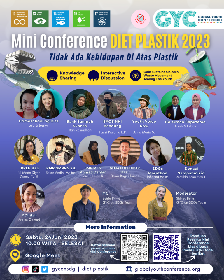 Read more about the article GYC on SDGs Announces Mini Conference on Plastic Diet: Inspiring Action Towards Waste Reduction